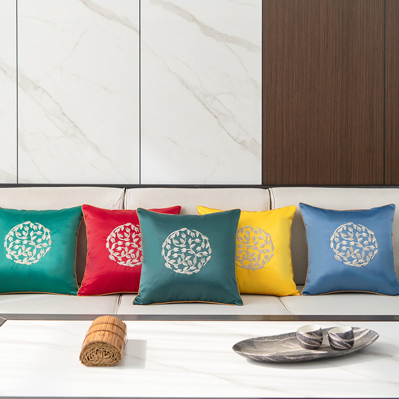 Decorative Embroidered Throw Pillow