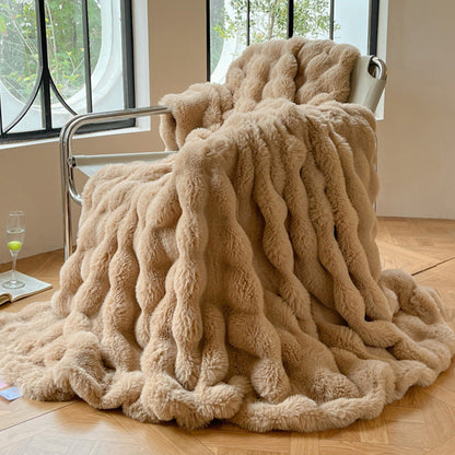 Luxurious Textured Soft Throw Blanket
