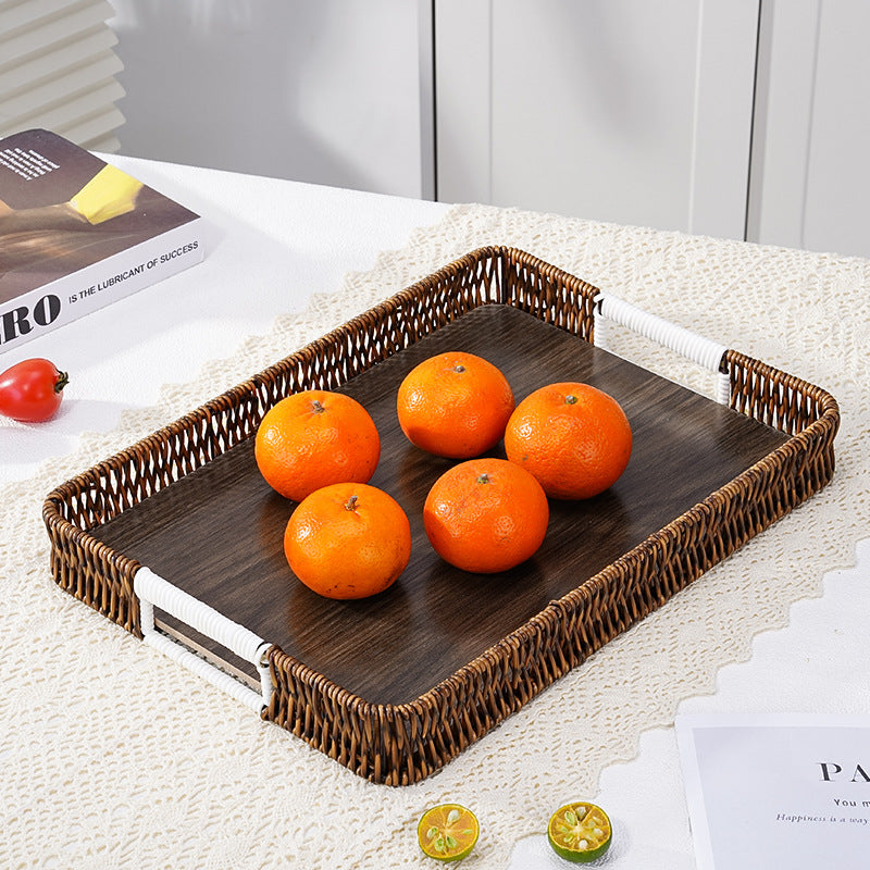 Decorative Woven Serving Tray Acalora