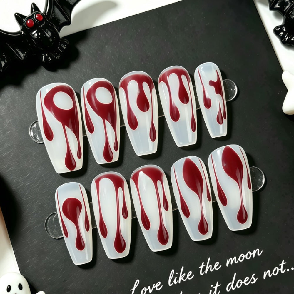 Creative drop design artificial nails Acalora