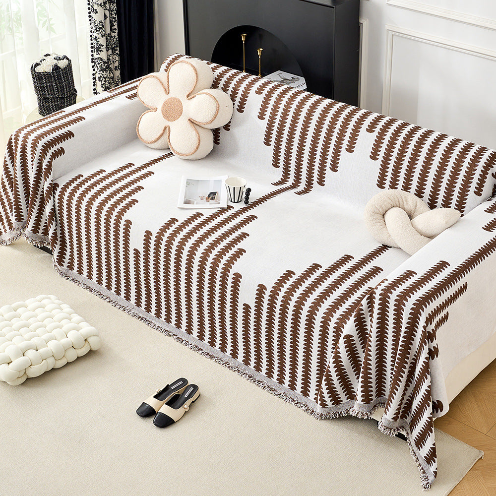 Decorative Fringe Throw Blanket