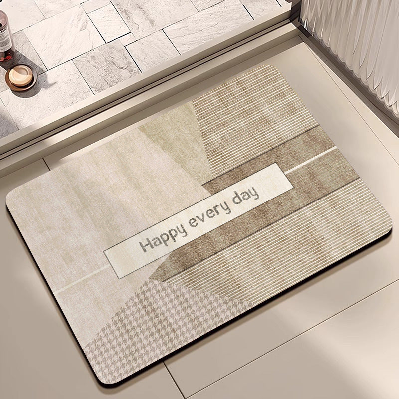 Abstract Pattern Non-Slip Bath Mat Acalora