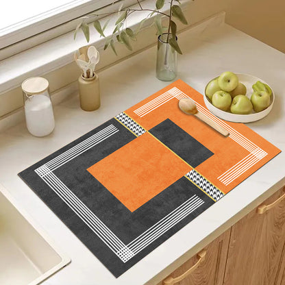 Playful Textured Kitchen Mat Acalora