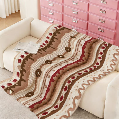 Soft Plush Floral Pattern Throw Blanket