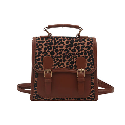 Chic Leopard Print Satchel Crossbody Bag Acalora