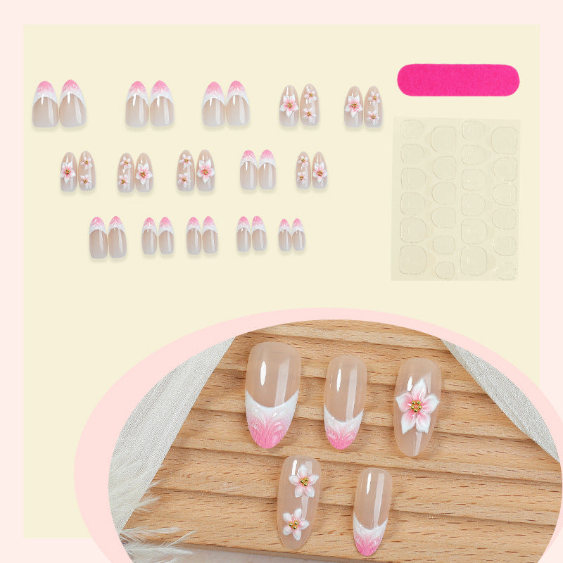 Floral Design Press-On Nail Set Acalora