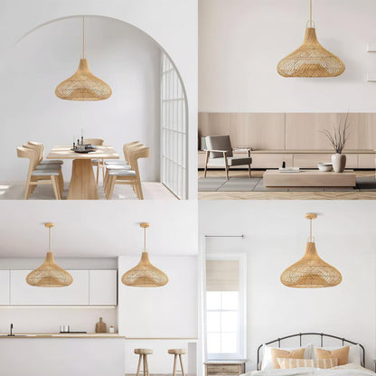 Decorative Hanging Light Made of Rattan Acalora
