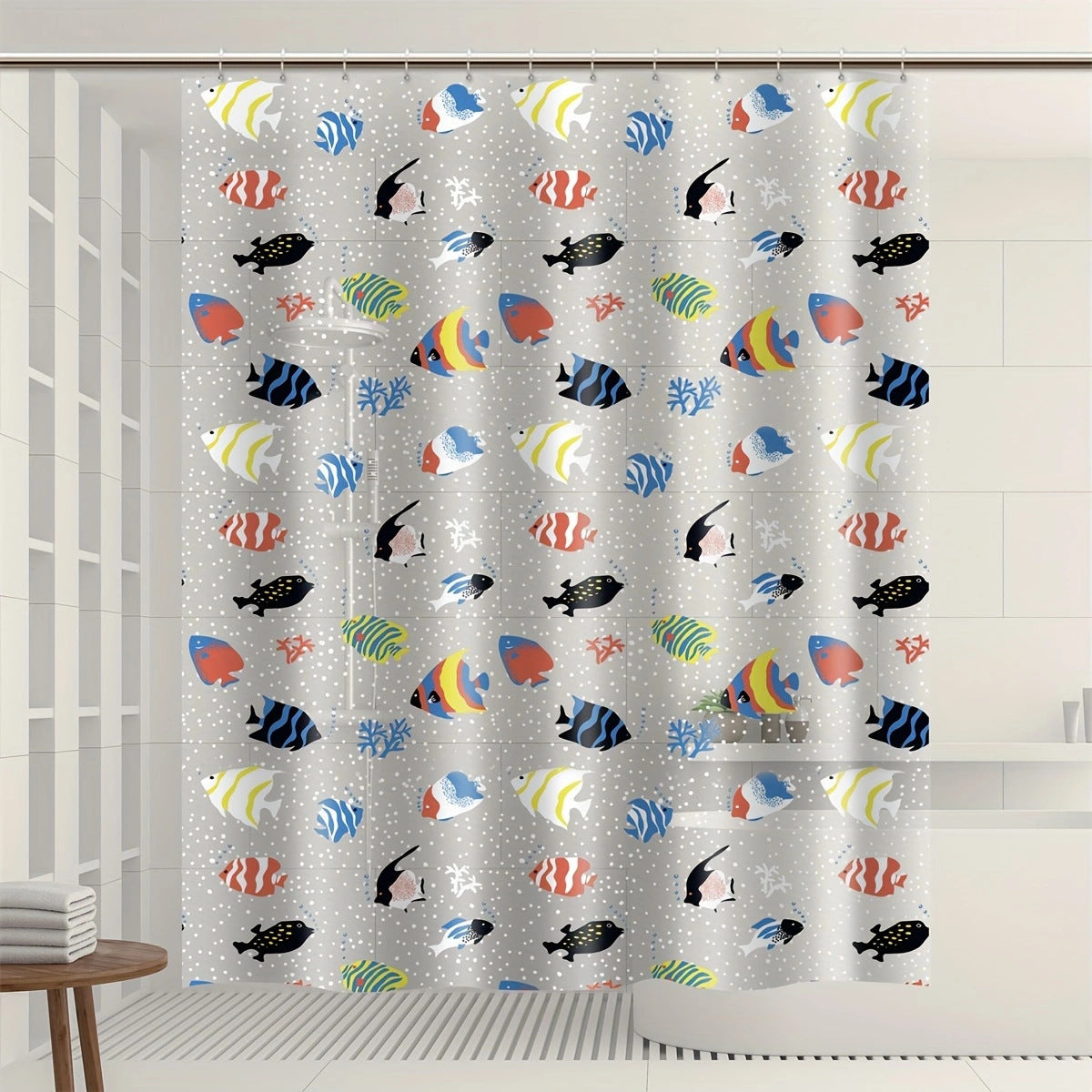 Goldfish Pattern Shower Curtain