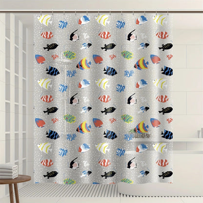 Goldfish Pattern Shower Curtain