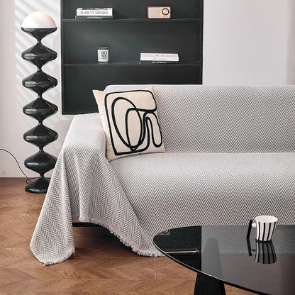 Herringbone Pattern Decorative Throw Blanket