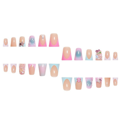 Decorative Artistic Press-On Nail Set Acalora