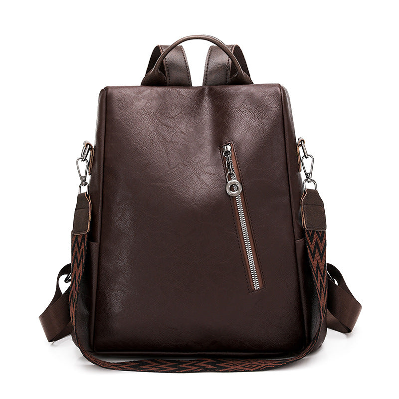 Elegant Faux Leather Backpack Acalora