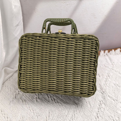 Women elegant handbag made of woven material Kalsten