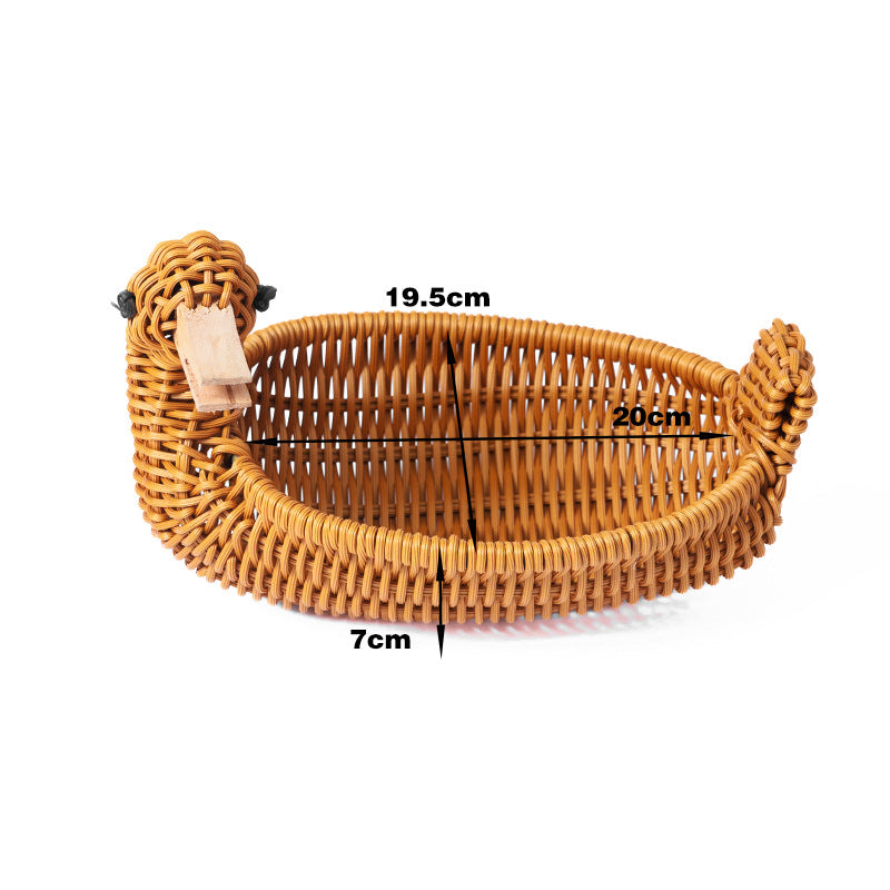 Decorative Wicker Duck Acalora