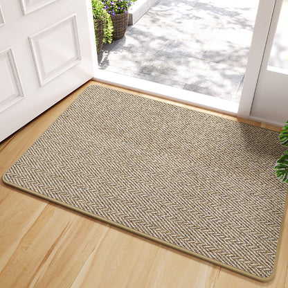 Textured Herringbone Door Mat