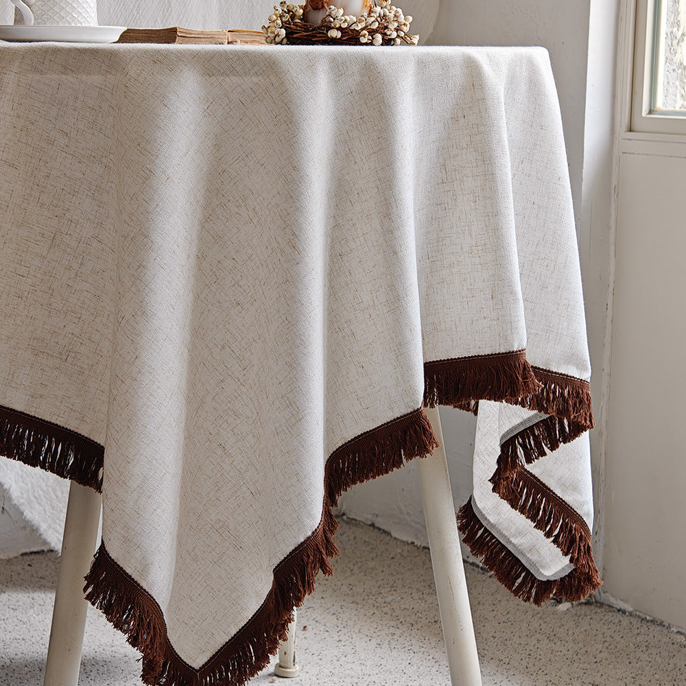 Decorative Fringe Tablecloth
