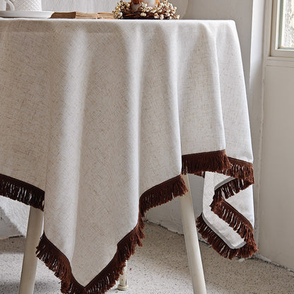 Decorative Fringe Tablecloth