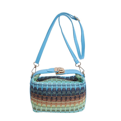 Textured Handwoven Mini Crossbody Bag Acalora