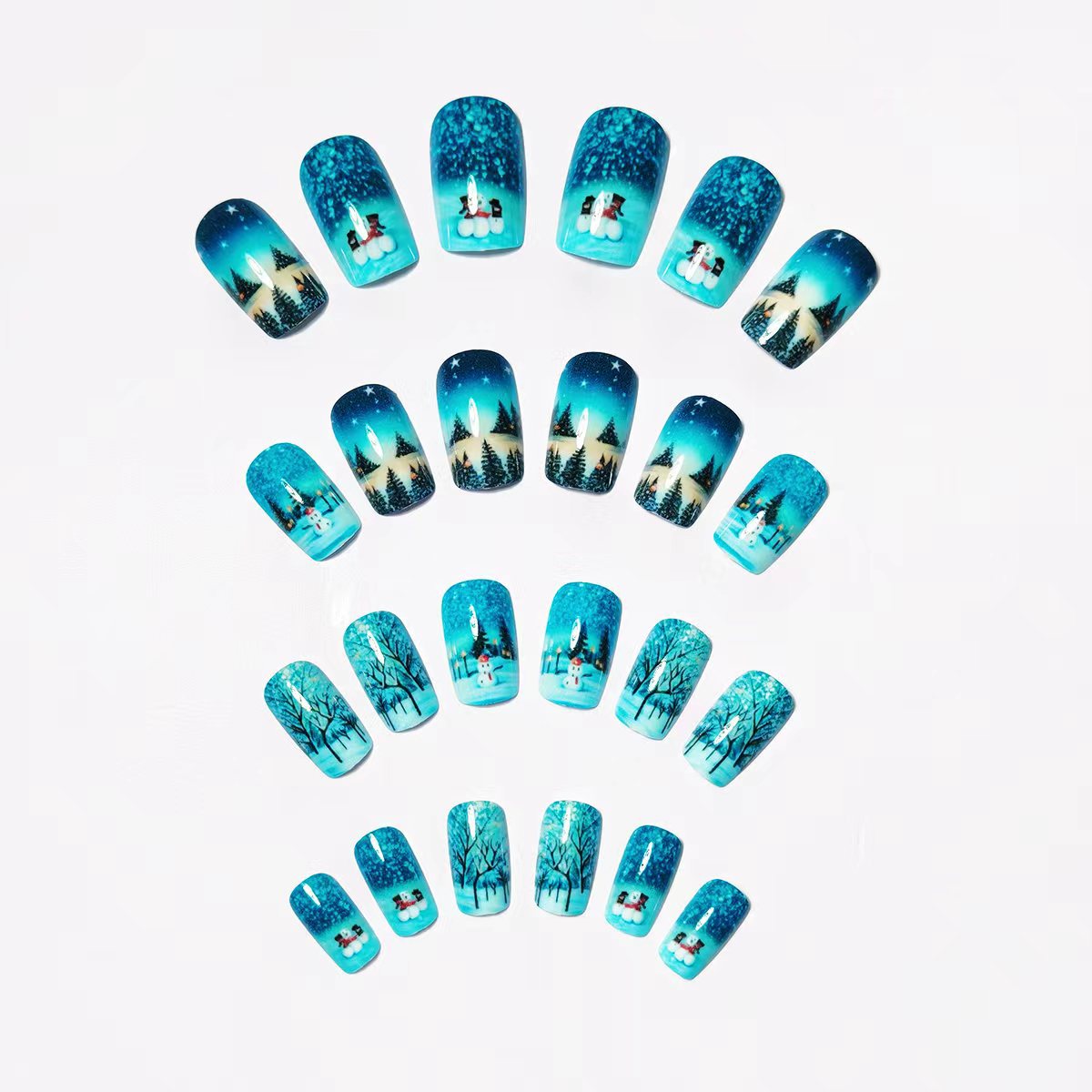 Winter Wonderland Themed Nail Art Acalora 1788155599