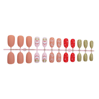 Festive Holiday Press-On Nail Set Acalora