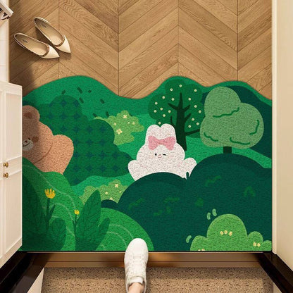 Cartoon Forest Animal Doormat