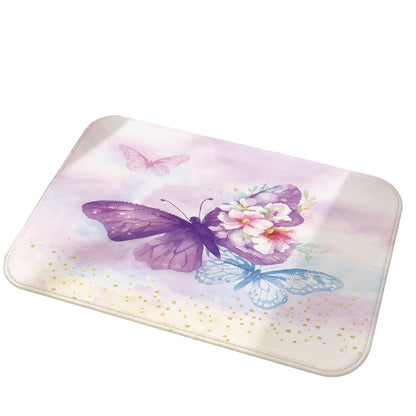 Unisex Decorative Butterfly Print Area Rug