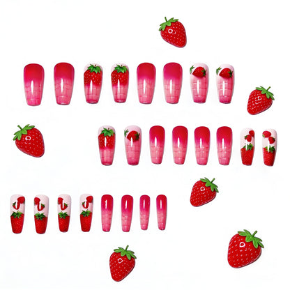 Strawberry-Themed Nail Art Designs Acalora