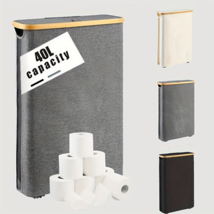Multifunctional laundry storage box with bamboo lid Acalora