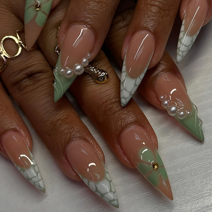 Elegant Stiletto Nail Design Acalora