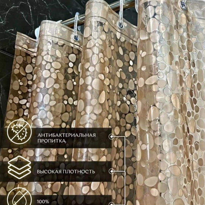 Premium Plastic Shower Curtain Hooks