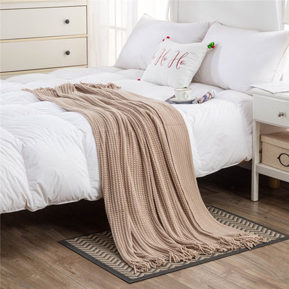 Home Decor Cozy Knitted Throw Blanket
