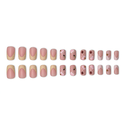 Artistic Floral Press-On Nail Set Acalora
