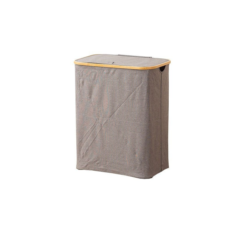 High-quality laundry container with practical and modern bamboo lid Acalora