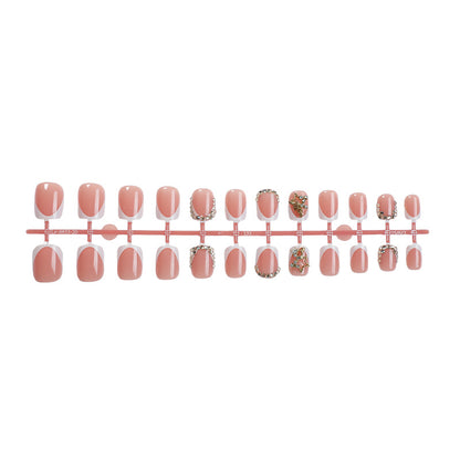 Premium Floral Embellished Press-On Nail Set Acalora