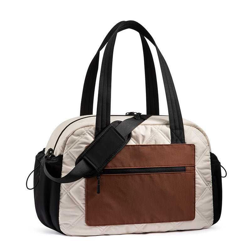 Luxurious Quilted Travel Duffel Bag Acalora