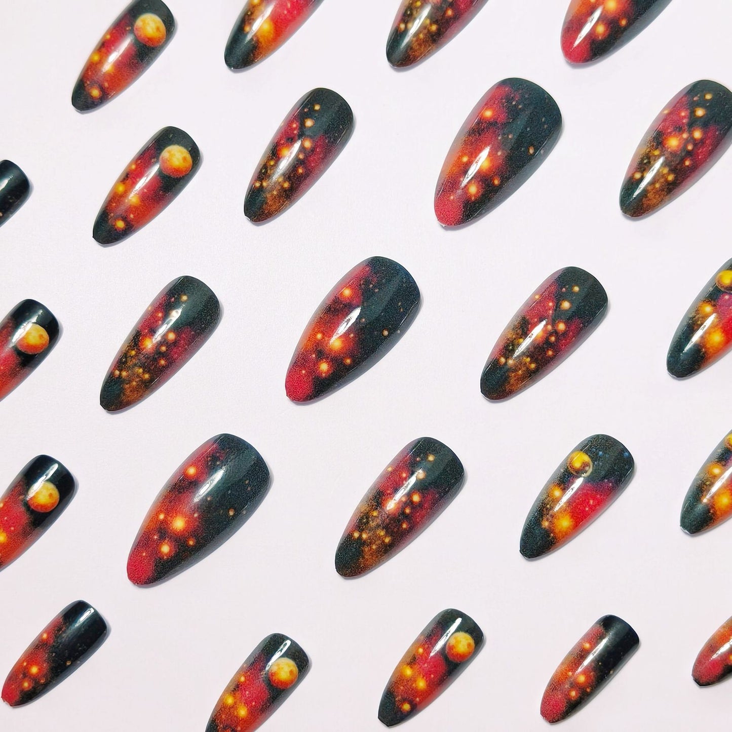 Celestial Galaxy-Inspired Nail Art Acalora