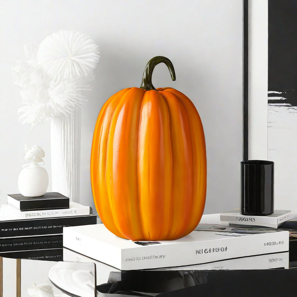 Decorative pumpkin figure as autumn probe Acalora