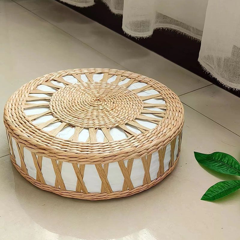 Handcrafted Pouf in Boho Style Acalora