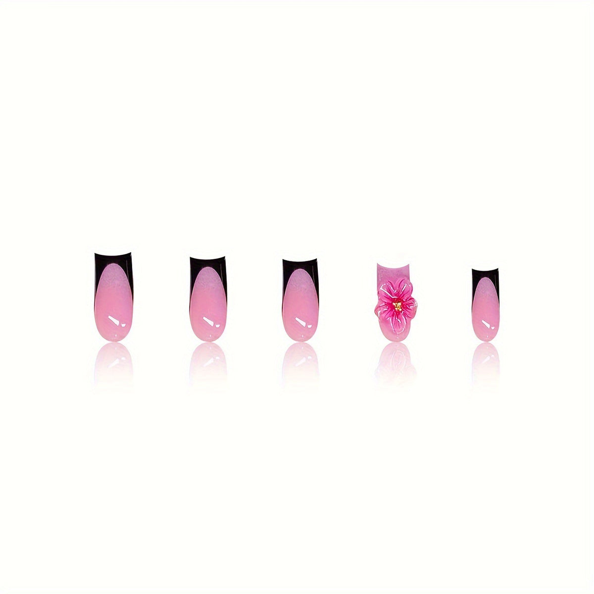 Floral Decorative Press-On Nail Art Acalora
