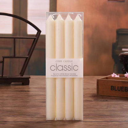 Modern Minimalist Taper Candle Holder Set with Polished Metal Finish Acalora