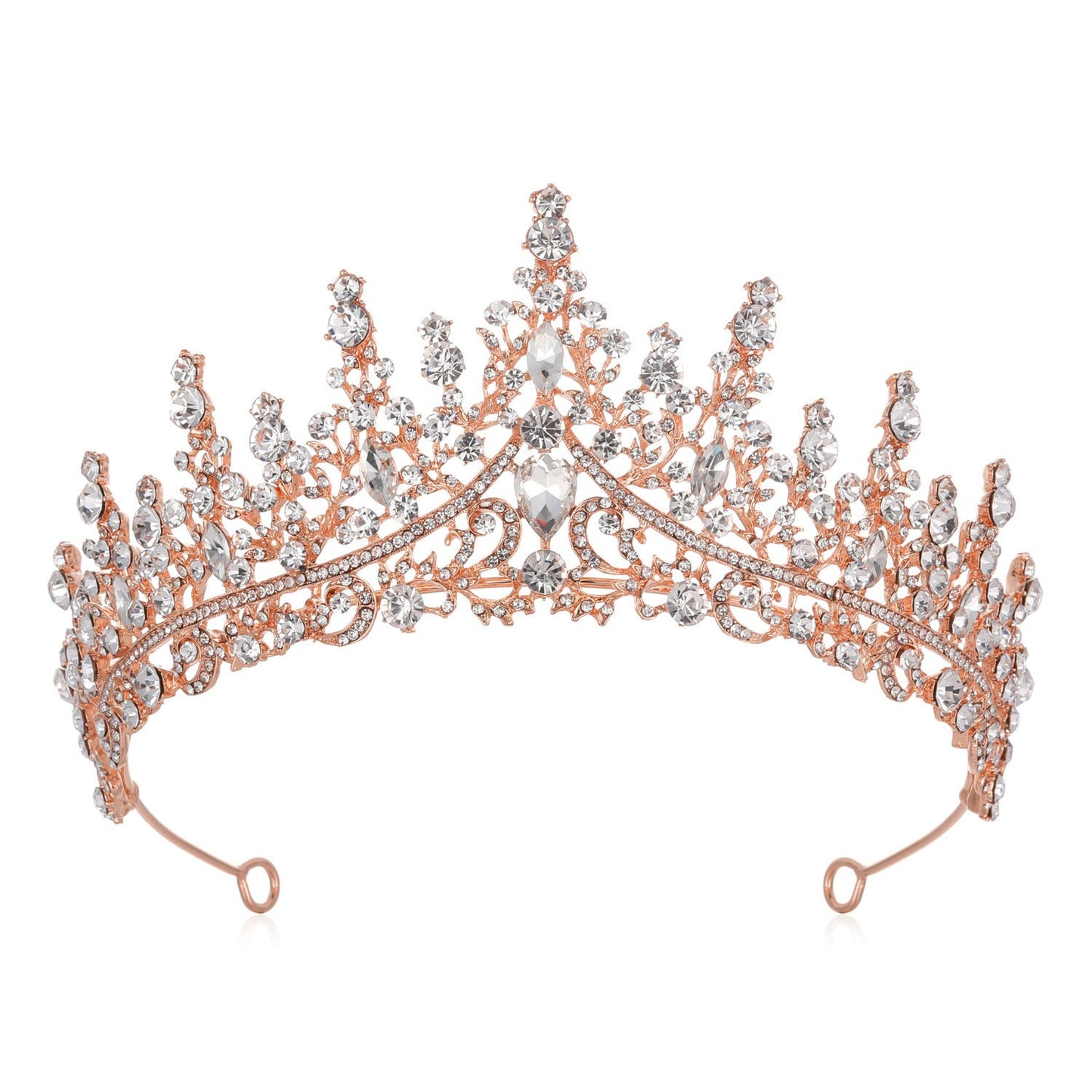 Ladies' Rhinestone Tiara with sparkling gemstone wreath