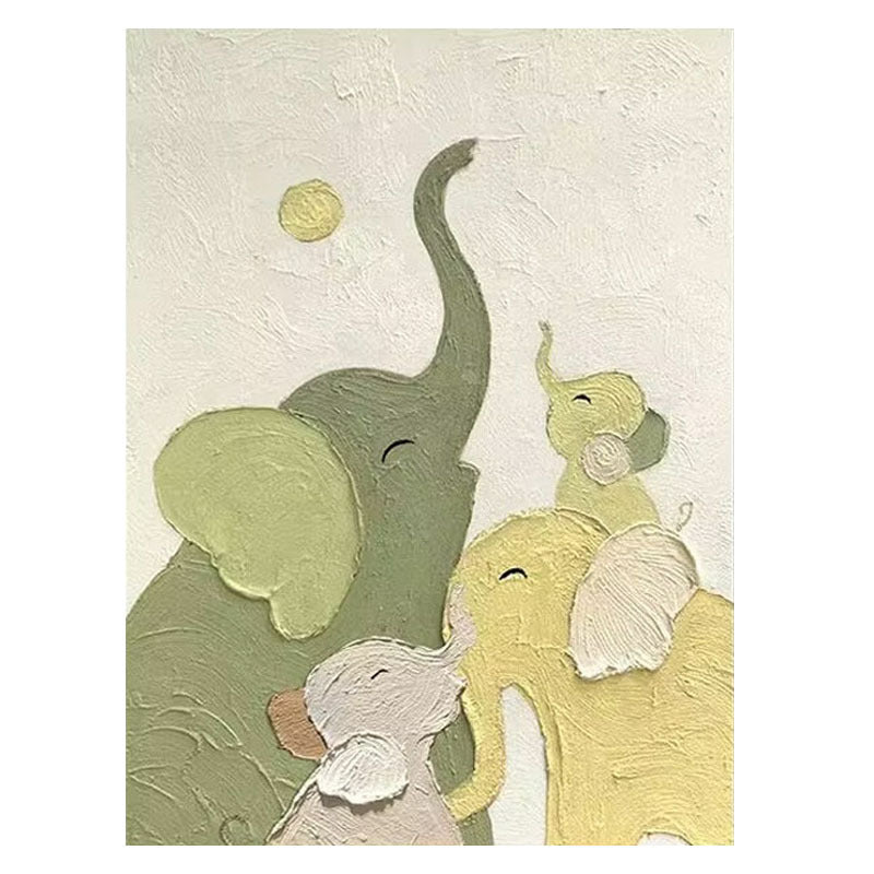 Elephant-Themed Canvas Artwork
