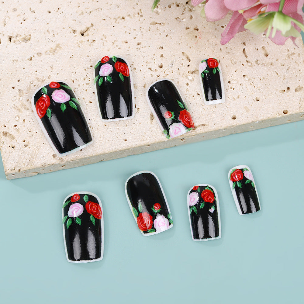 Artificial nails in floral vintage design Acalora