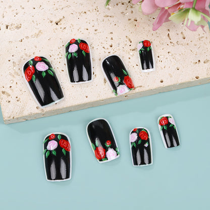 Artificial nails in floral vintage design Acalora