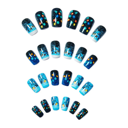 Seasonal Winter Wonderland Nail Art Acalora