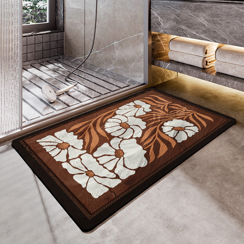 Floral Print Area Rug Acalora