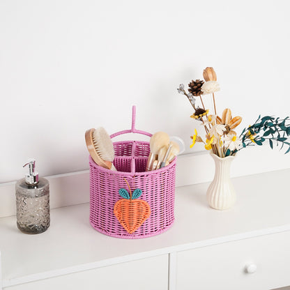 Multi-Compartment Decorative Organizer Basket Acalora