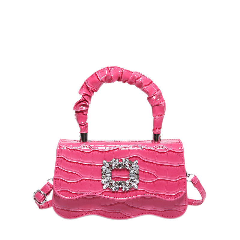 Glamorous Crocodile Texture Evening Handbag Acalora