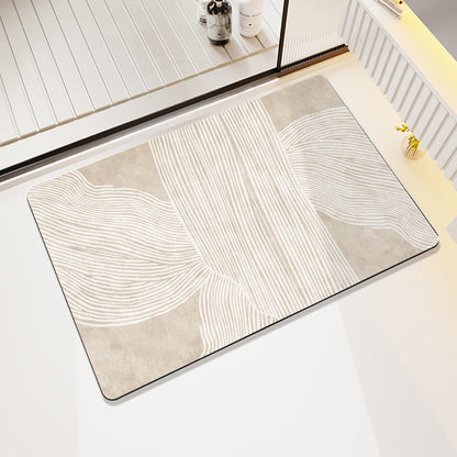 Artistic Cat-Themed Bath Mat Acalora