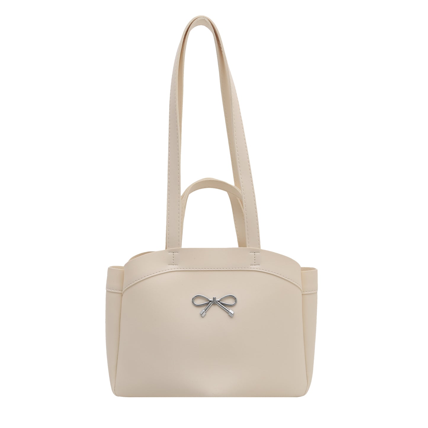 Elegant Bow Accent Handheld Tote Bag Acalora